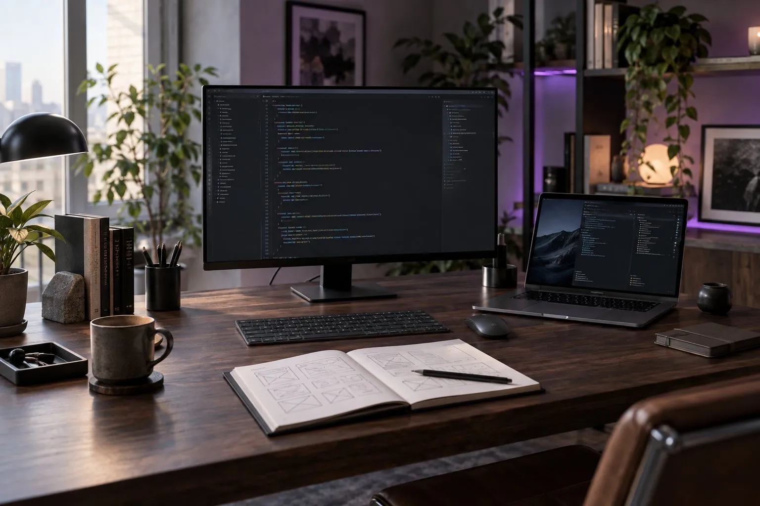 Illustrative software development workspace
